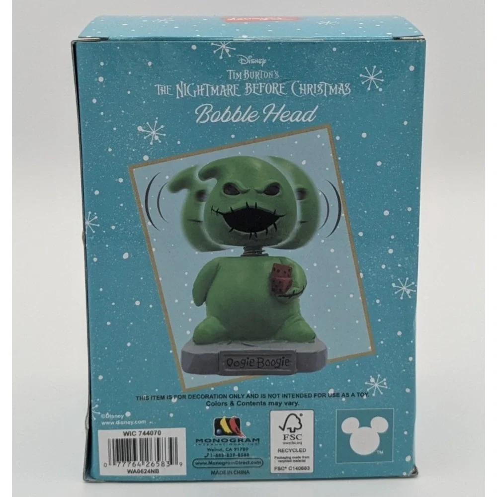 Monogram Disney The Nightmare Before Christmas Oogie Boogie Bobblehead in Box